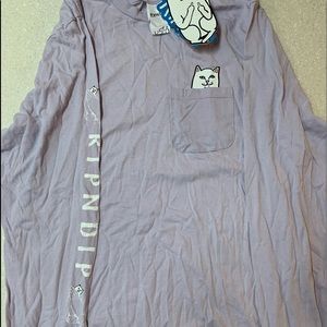 purple long sleeve tee; Zumiez